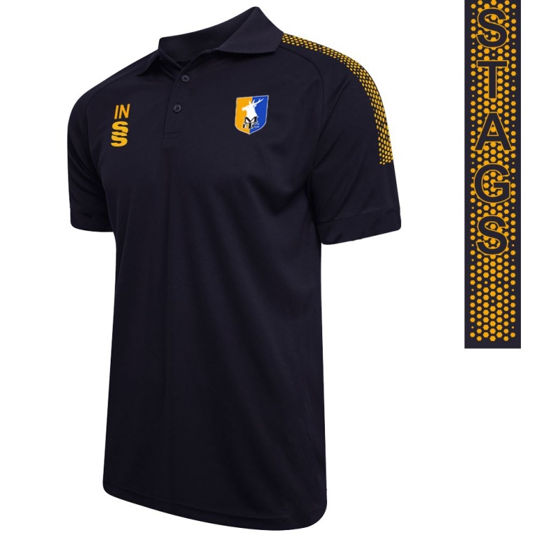 Dual Solid Colour Polo : Navy