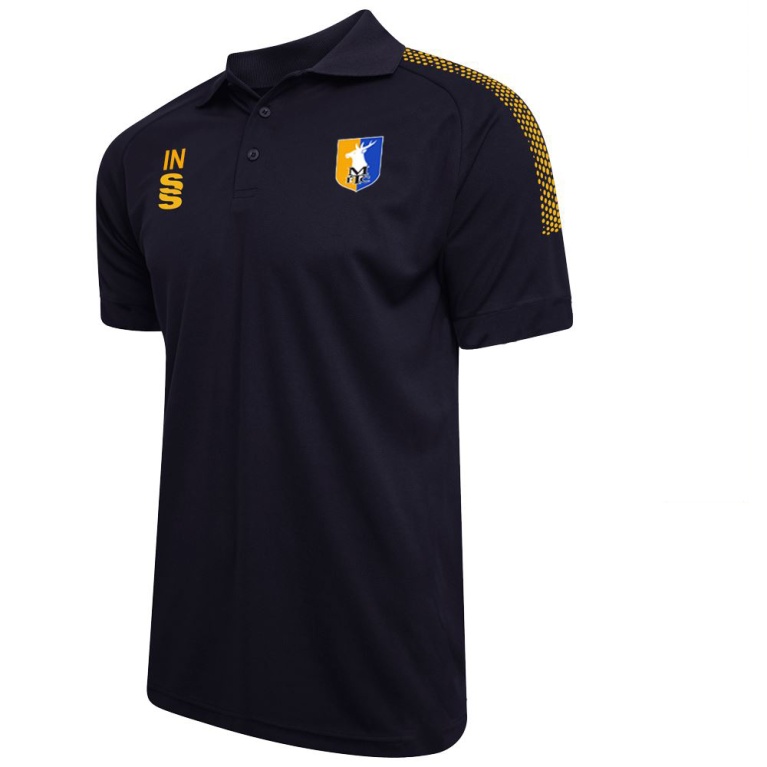 Dual Solid Colour Polo : Navy